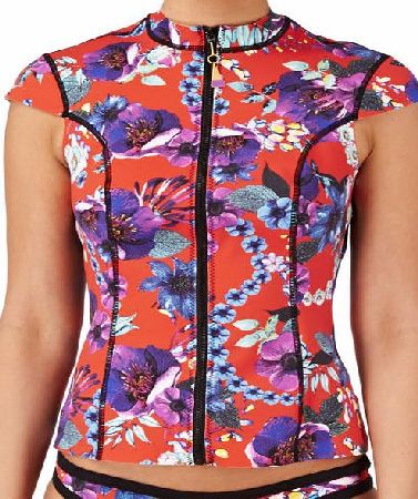 Seafolly Womens Seafolly Field Trip Scuba Rash Vest -