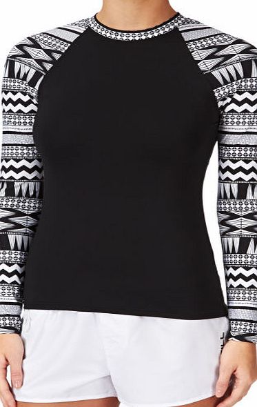 Seafolly Womens Seafolly Future Tribe Long Sleeve Rash