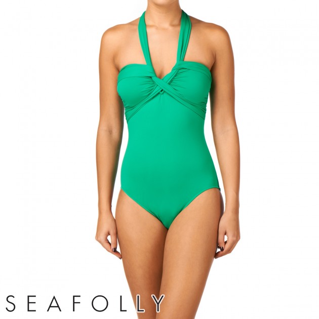 Seafolly Womens Seafolly Goddess Maillot Swimsuit - Envy