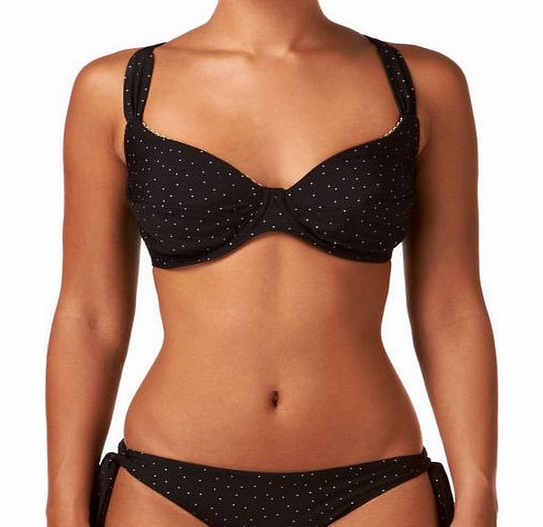 Seafolly Womens Seafolly Harlow Bikini Top - Black