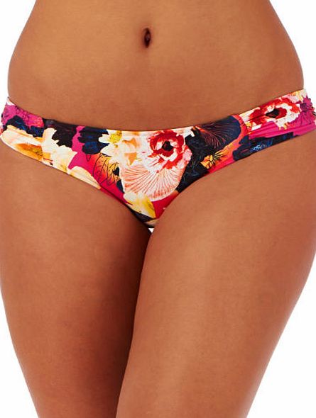 Seafolly Womens Seafolly Kabuki Bloom Ruched Side Bikini