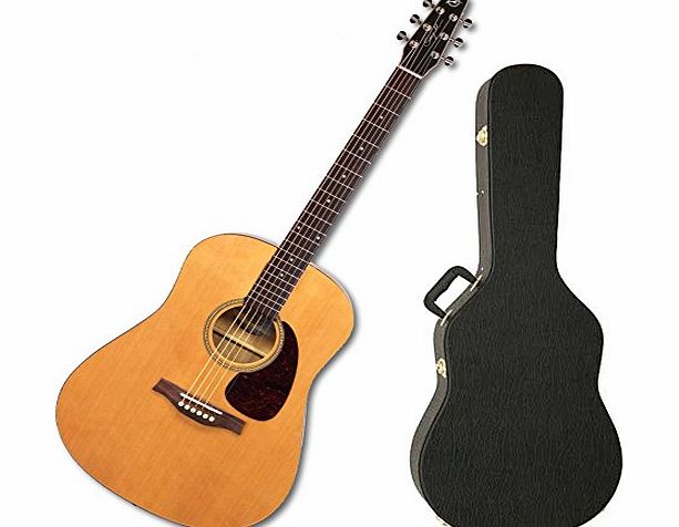 Seagull NEW! Seagull 039906 S6 Original with Gloss Top Acoustic Guitar w/ Hard Shell Case