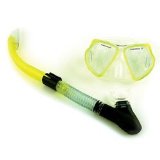 Seakodive Stingray Snorkellin Mask and Atlantis Snorkel - YELLOW