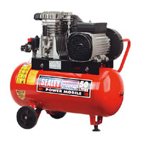 Sealey Air Compressor 50 Litre Tank 3Hp 240v