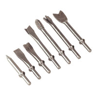 Sealey Air Hammer Chisel Set 7pc .401andquot Shank