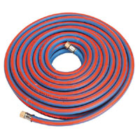 Sealey Air Hose 15mtr x andOslash;8mm with 1/4andquotBSP Unions Extra Heavy-Duty