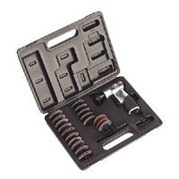 Sealey Air Mini Sander Kit 50mm 35pc Plus FREE 9andquot Desk Fan