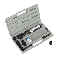 Sealey Air Ratchet Wrench 3/8andquotSq Drive with Sockets
