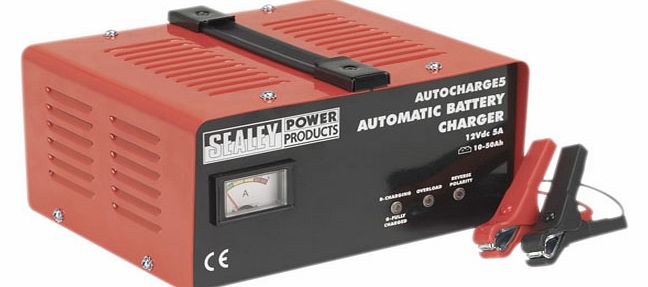 Sealey Battery Charger Electronic 5amp 12v 230v