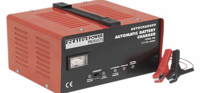 Sealey Battery Charger Electronic 9amp 12v 230v