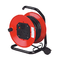 Sealey Cable Reel 25mtr 2 x 240V Steel Reel Thermal Trip