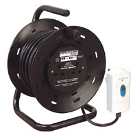 Sealey Cable Reel 25mtr with RCD Plug 2 x 240V