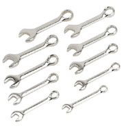 Sealey Combination Spanner Set Stubby 10pc Metric
