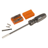SEALEY Gearless Ratchet Screwdriver Set 33 Piece Long Type 310mm