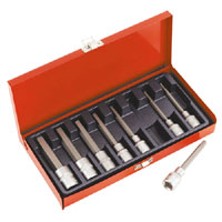 Sealey Hex Key Socket Set 8pc 1/2andquotSq Drive Metric