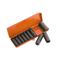 Sealey Impact Socket Set 11pc 1/2andquotSq Drive Deep Metric