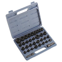 Sealey Impact Socket Set 35pc 3/8andquot and 1/2andquotSq Drive Metric/Imperial