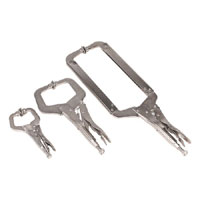 Sealey Locking C-Clamp Set 3pc