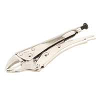Sealey Locking Pliers Curved Jaws 190mm 0-42mm Capacity