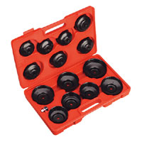 Sealey Oil Filter Cap Wrench Set 15pc
