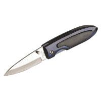 Pocket Knife Locking with Blue Handle