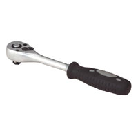 Ratchet Wrench with Rubber Grip Handle 3/8andquotSq Drive