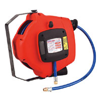 Sealey Retractable Air Hose Reel HD Mechanism 8mtr andOslash;8mm ID Rubber Hose