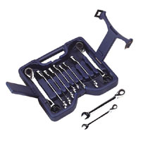 Sealey Reversible Ratchet Combination Spanner Set 11pc Metric