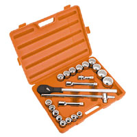 Sealey Socket Set 22pc 3/4andquotSq Drive Metric/Imperial