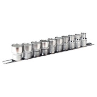 Sealey Socket Set WallDrive 10pc 1/2andquotSq Drive Metric