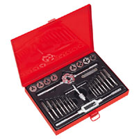 Sealey Tap and Die Set 28pc Split Dies Metric