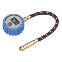 Sealey Tyre Pressure Gauge Digital with Leader Hose and Quick Release