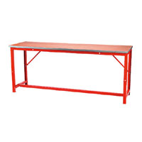 Workbench 2mtr Steel Wooden Top without Drawer