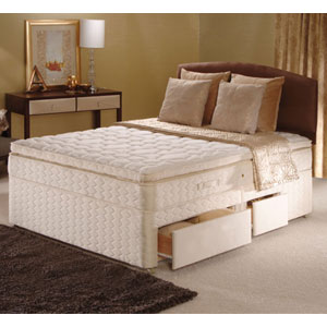 Sealy , Autumn Mist, 2FT 6 Sml Single Divan Bed
