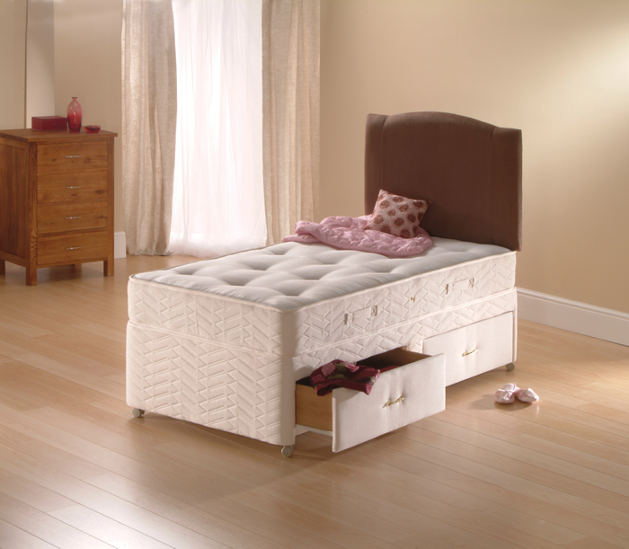 Sealy Beds Solo Firm 2ft 6 Small Single Divan Bed