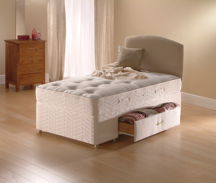 Sealy Beds Solo Regular  3ft Single Divan Bed