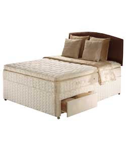 Sealy Gold Harlow Euro Top Double Divan Bed - 2