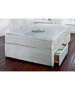 sealy Posturepaedic Memory King Size Divan - 2 Drawers