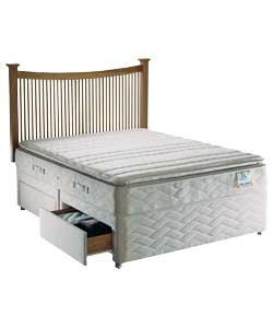 sealy Posturepedic Gold Pillowtop Kingsize Divan - 4 Drawer