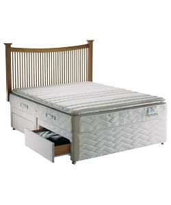 sealy Posturepedic Gold Pillowtop Super Kingsize Divan/4 Drw