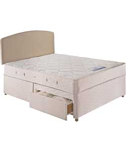 Sealy Posturepedic Sealy Carmen Microquilt Single Divan Bed - 2 Drw