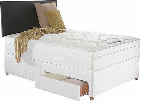 Sealy Posturepedic Sealy Siesta 2000 Pocket Double Divan Bed - 2 Drw