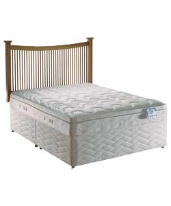 sealy Posturepedic Silver Cushiontop Kingsize Divan