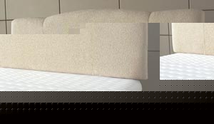 SEALY Trio- Natural Beige Boucle finish- Kingsize headboard