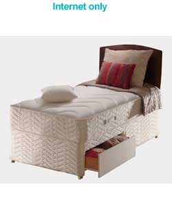 sealy Ultra Rialto Single Divan - 2 Drawers