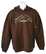 Sean John Collection Hooded Sweatshirt Chocolate Size X-Large