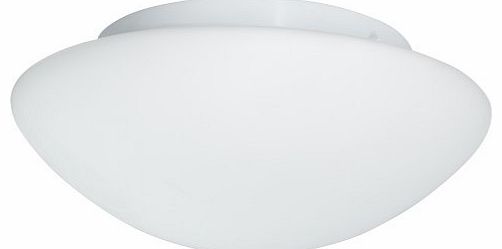 1910-23 Flush 1 Light Bathroom Ceiling Fitting in White