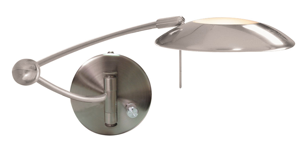 Halogen Wall Light Satin Silver