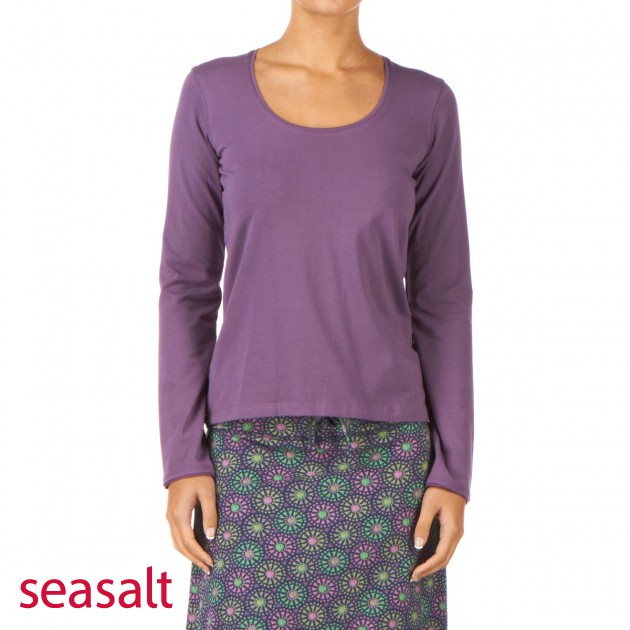 Seasalt Womens Seasalt Rio Long Sleeve T-Shirt - Lavender