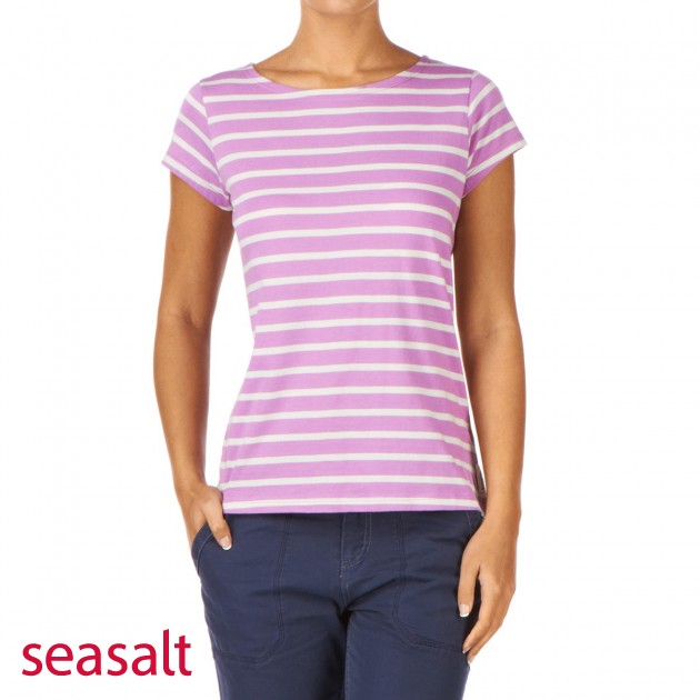 Womens Seasalt Sailor T-Shirt - Clover/Ecru